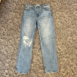 Abercrombie curve love ultra high rise 90’s straight